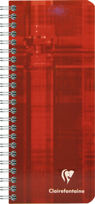 Clairefontaine Spiralblock, kariert, Spiralbindung, Karton, 90 Blatt, 90 g/m² – farbig sortiert
