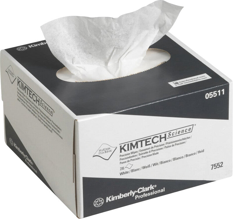 Kimberly + clark Reinigungstücher, saugfähig, fusselfrei – für Glasgeräte und Instrumente, weiss, 286 Stk.