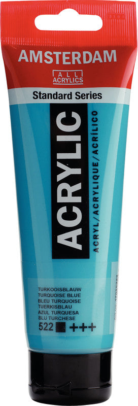 Royal Talens Amsterdam – Acryl Standard – Acrylfarbe – türkisblau, 120 ml