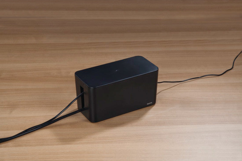 Hama Mini Kabelkanal 230 × 118 mm – zuschneidbar – für Kabel bis Ø 15 mm – schwarz – Kunststoff