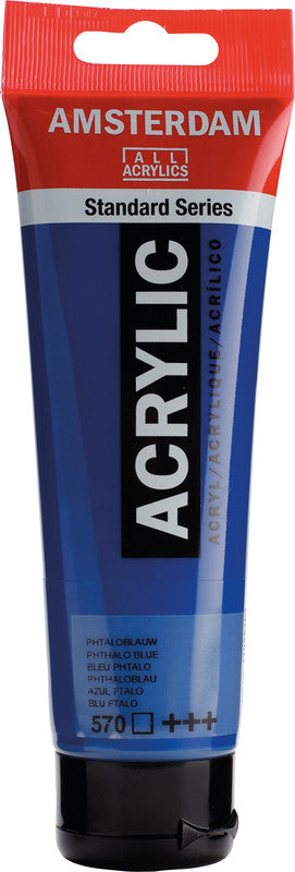 Royal Talens Amsterdam – Acryl Standard – Acrylfarbe – Phthaloblau, 120 ml