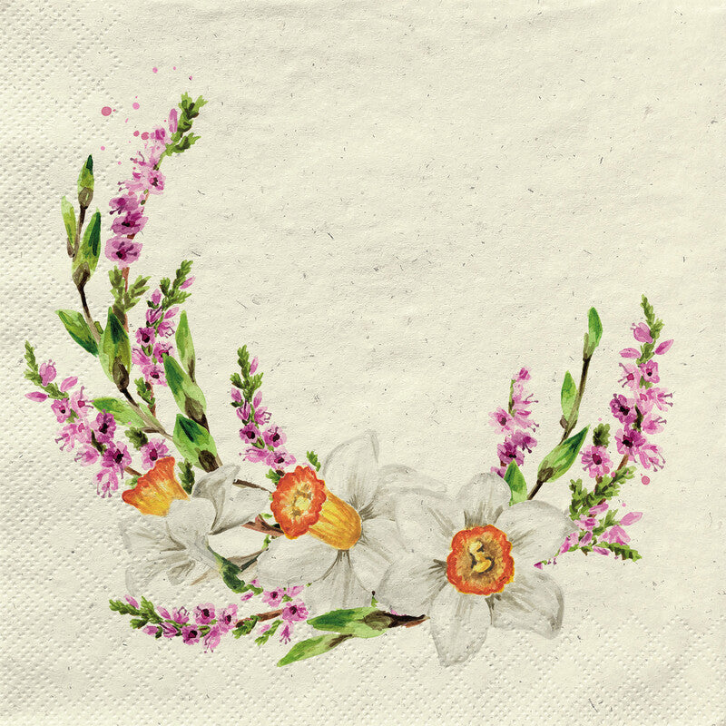 Fasana Servietten Spring Romance – 33 × 33 cm – 3-lagig, Tissue – 20 Stk., FSC