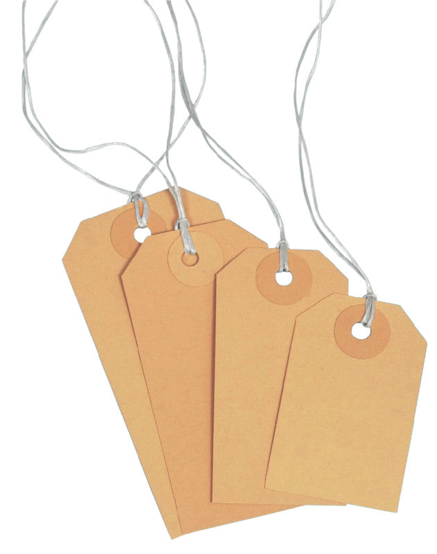 Biella Anhängeetiketten – 35 × 55 mm, Karton, 50 Stk