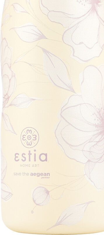 Estia Trinkflasche – 5 dl – Edelstahl, isoliert, Schraubverschluss, auslaufsicher, BPA-frei – Terra Serenity
