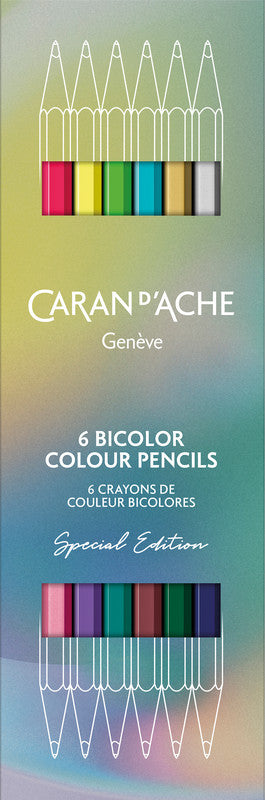 Caran d-Ache Caran d'Ache Aquarellfarbstifte Claim your Style Limited Edition – 12 Farben, im Kartonetui, Ø 2,8 mm, FSC