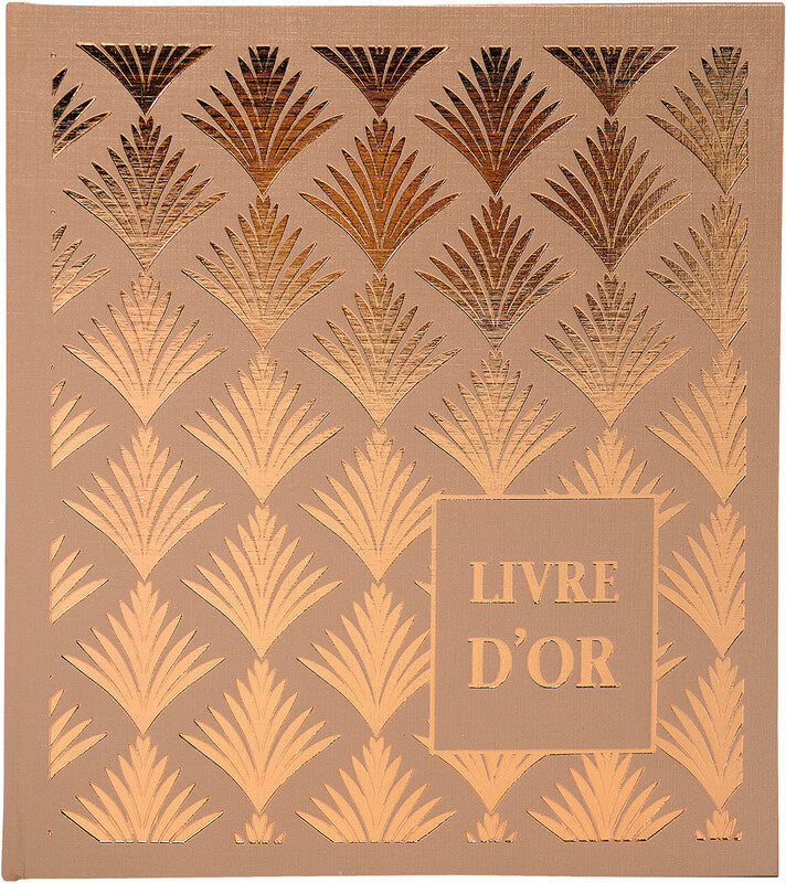 Exacompta Palmyre Gästebuch – 210 × 190 mm – 140 Seiten – gebunden, Kartoneinband, schwarz