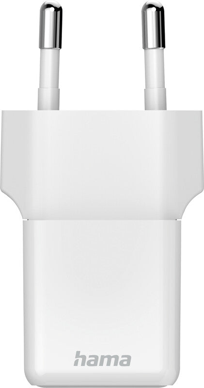 Hama 00201981 USB-Ladegerät 25 W – USB-C×1 – PD 3.0, QC 3.0, EU-Stecker (Typ C) – Weiss