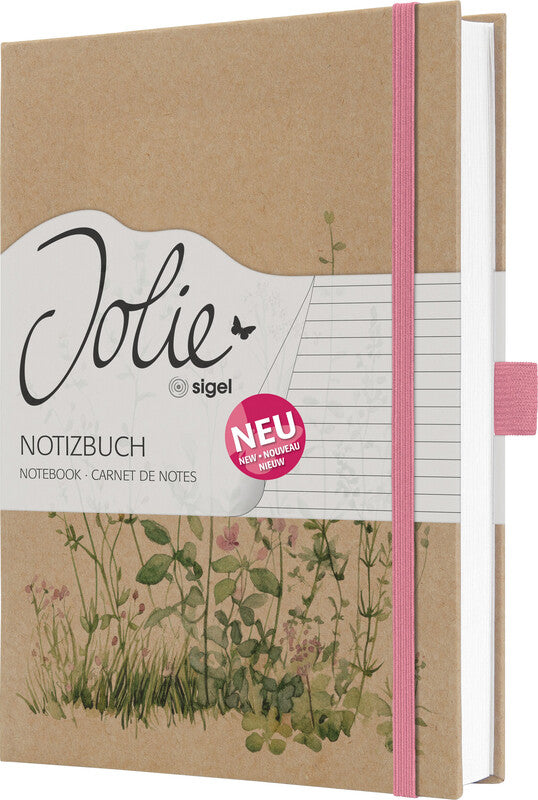 Sigel Notizbuch A5, liniert, Fadenheftung, Hardcover, 192 Seiten, 100 g/m² – mehrfarbig