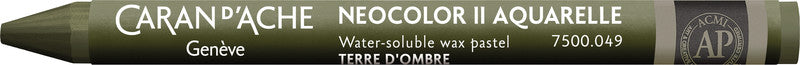 Caran d-Ache Caran d'Ache Neocolor Aquarellfarbstift – umbra natur, Mine Ø 8,6 mm