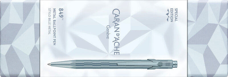 Caran d-Ache Kugelschreiber – Gletscherblau, Aluminium