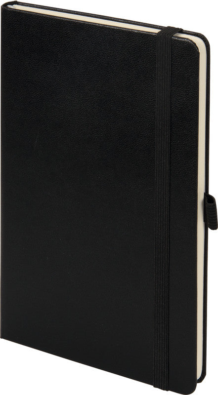 Biella Notizbuch Kompagnon Classic, 125 × 195 mm, liniert, Fadenheftung, 192 Seiten, 80 g/m² – schwarz