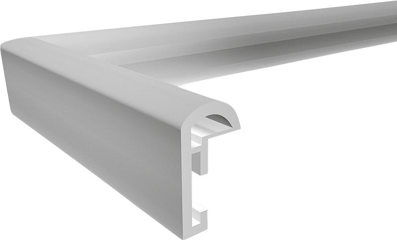 Walther Design Wechselrahmen Galeria, weiss, Kunststoff, 40 × 40 cm, mit Aufhänger – eco:plus