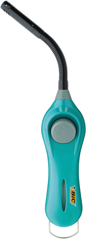 BIC Multifunktionsfeuerzeug Megalighter Flex Relax – flexibler Hals – Kunststoff – mehrfarbig