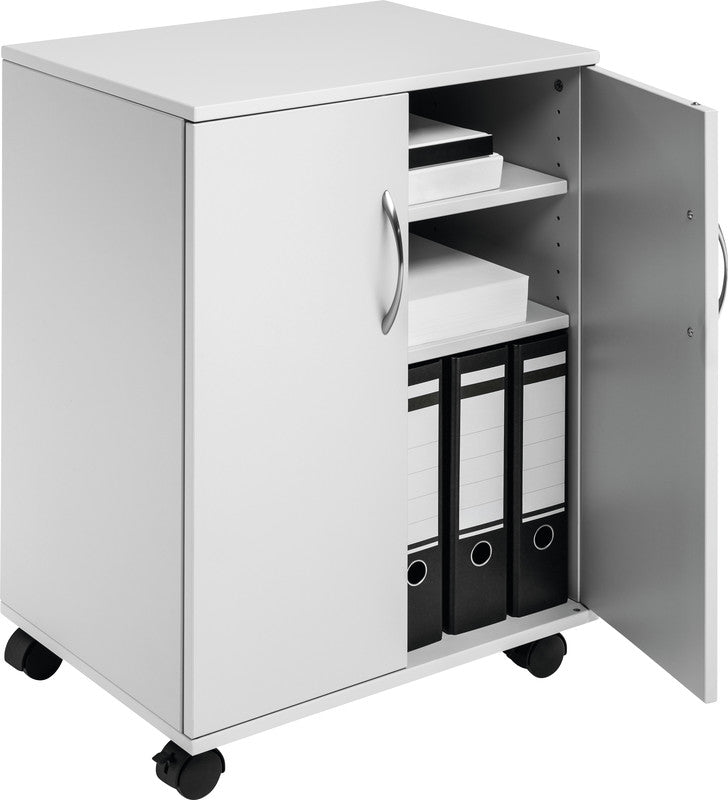 Durable Multifunktionswagen – Spanplatte, Lichtgrau, 52,8 × 73,7 × 40 cm