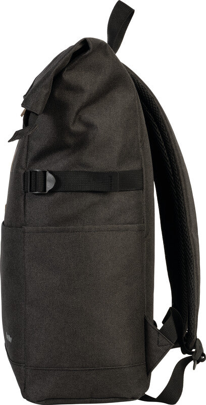 Bestway Notebook-Rucksack Campus Style Roll-Top – Polyester – Schwarz, 260 × 500/600 × 160 mm