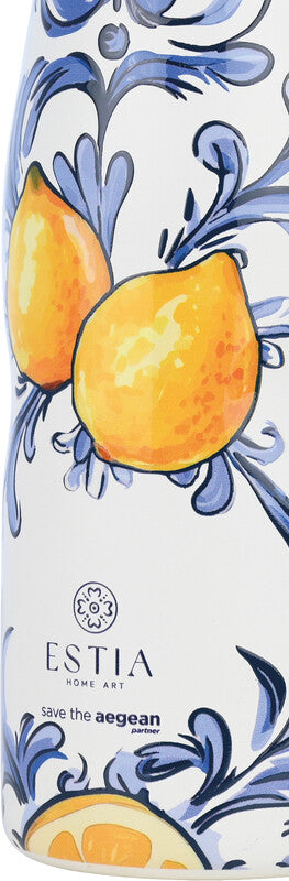 Estia Trinkflasche – 5 dl – Edelstahl, isoliert, Schraubverschluss – Amalfi Coast
