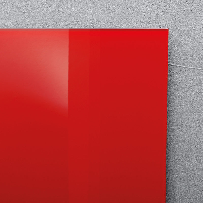 Sigel Whiteboard – 100 × 65 cm, Glas, magnetisch, Wandmontage, inkl. Magnete, Montagesatz