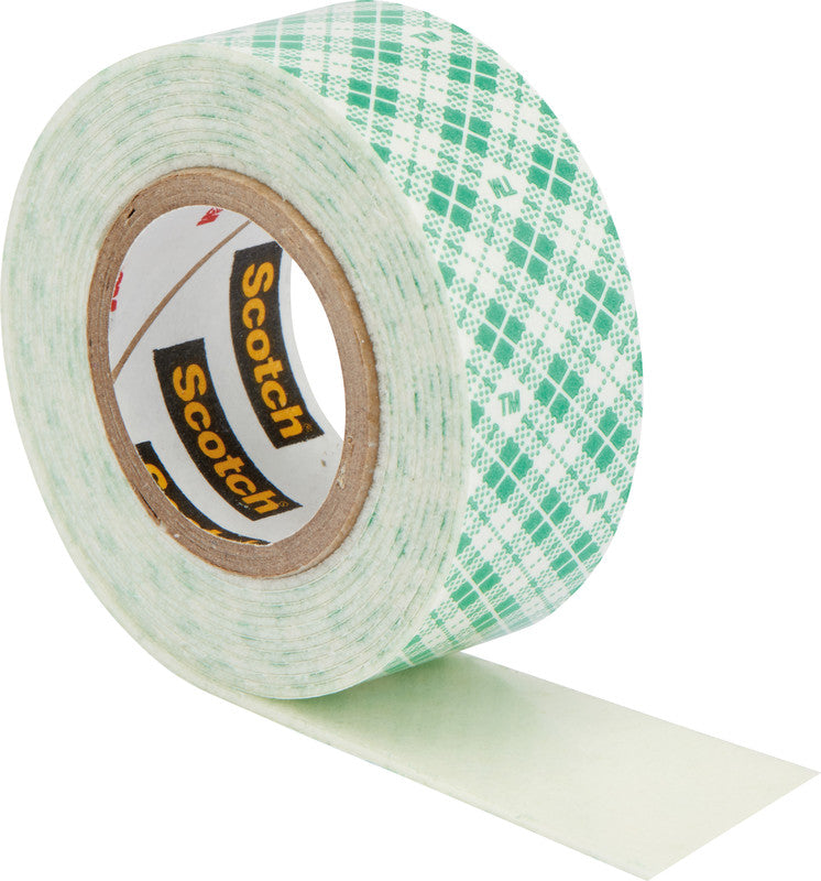 Scotch Montageband, stark, für den Innenbereich, für glatte Oberflächen – 19 mm × 1,5 m, weiss, bis 1 kg/22 cm