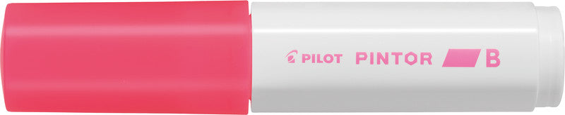 Pilot Pigment-Marker Pintor – Keilspitze 8 mm – Neonpink – Für dunkle Oberflächen geeignet
