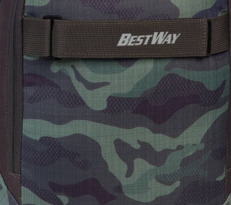 Bestway Evolution Air – Notebook-Rucksack – für 15"-Notebook, 22 l, Kunststoff, Olivgrün/Khaki, Camo