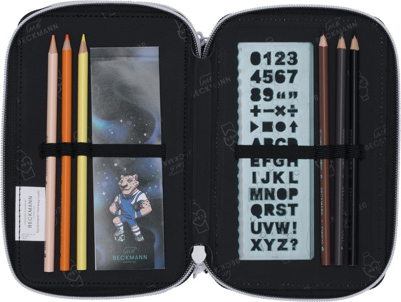 Beckmann Classic 1st Triple Etui, gefüllt, 27-teilig – Magic League – Kunststoff – 13 × 20,5 × 7 cm