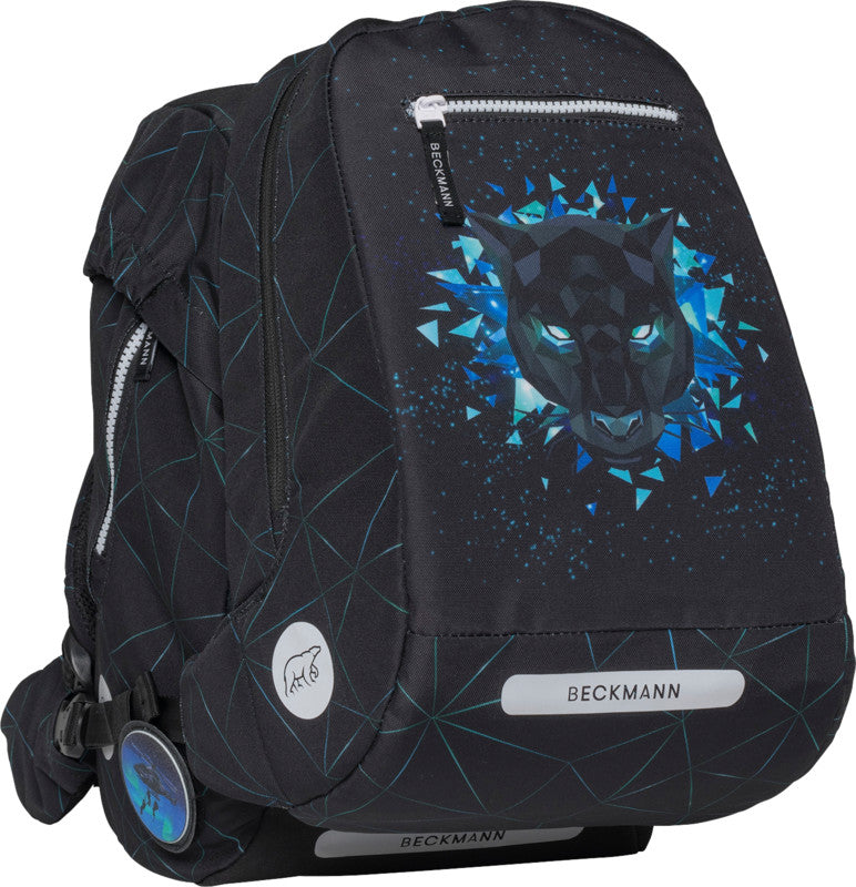 Beckmann Classic Schulrucksack – Panther – 24,0×37,0×25,0 cm – aus recycelten PET-Flaschen
