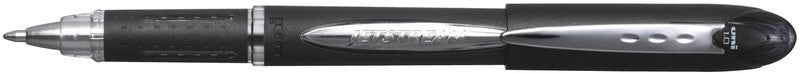 Uni-Ball Jetstream – Tintenroller, wasserfest, mit Kappe, 0,45 mm, schwarz
