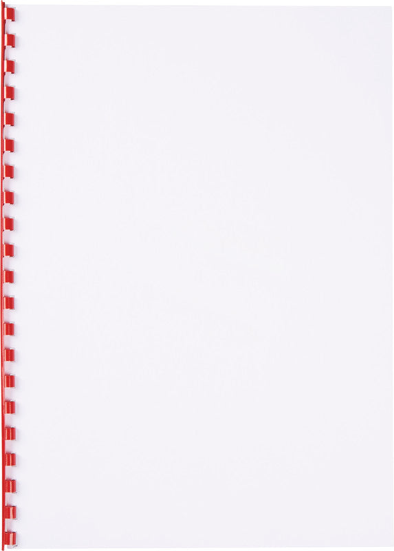 GBC Bindedisc-Ringe – für A4 – Ø 6 mm, rot, Kunststoff – 100 Stk.