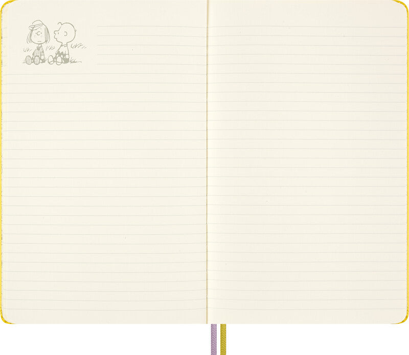 Moleskine Notizbuch Limited Edition PEANUTS, liniert, Leimbindung, Hardcover, 176 Seiten, 100 g/m² – blau