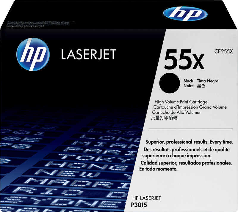 HP Toner 55X – schwarz, 12500 Seiten