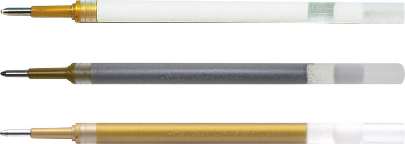 Pentel Rollerball-Mine Hybrid Gel Grip DX – grün metallic, 1 mm, geruchsarm