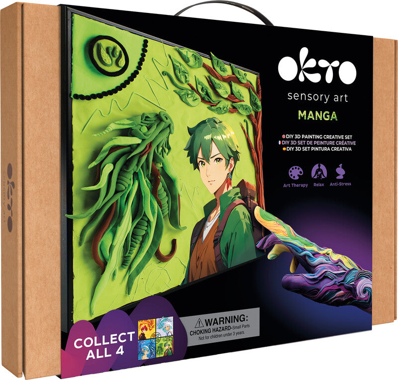 Okto sensory art Modelliermasse-Set 3D Painting Manga – ab 10 Jahren – 290 × 290 mm