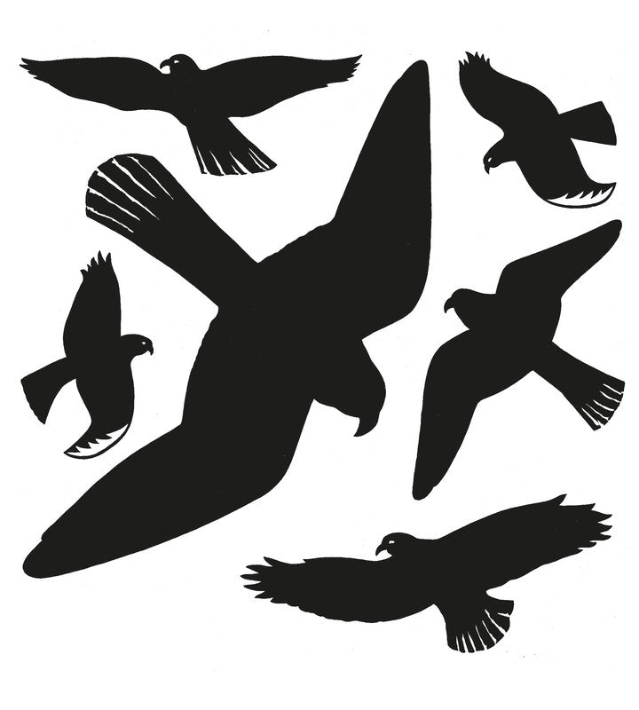 HERMA Warnschild – Warnvögel – 300 mm Höhe – Schwarz, Kunststoff