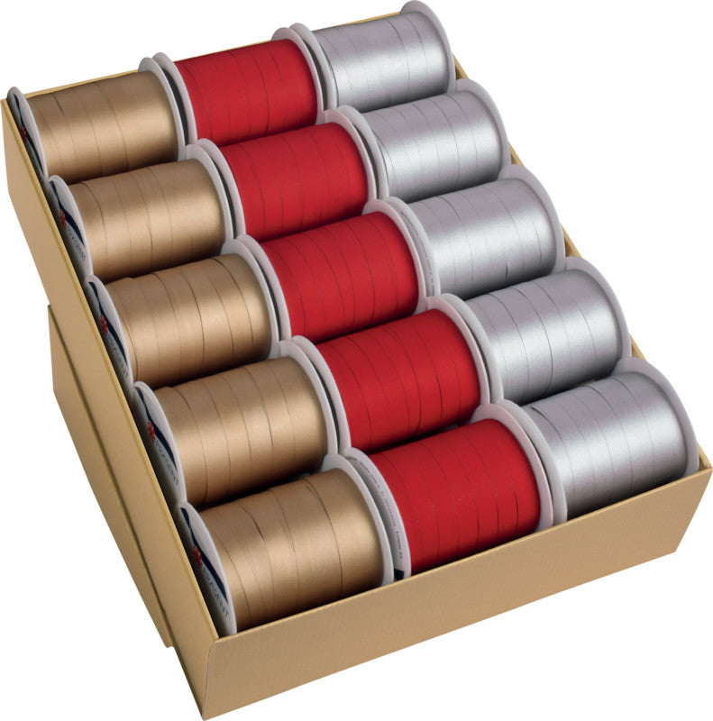 Präsent Geschenkband – Bicolor – zweifarbig, Kunststoff – 10 mm × 200 m