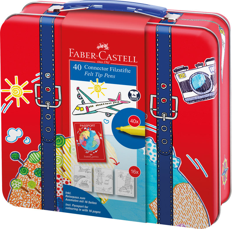 Faber-Castell Filzstifte, Strichbreite 1 mm, 40 Farben