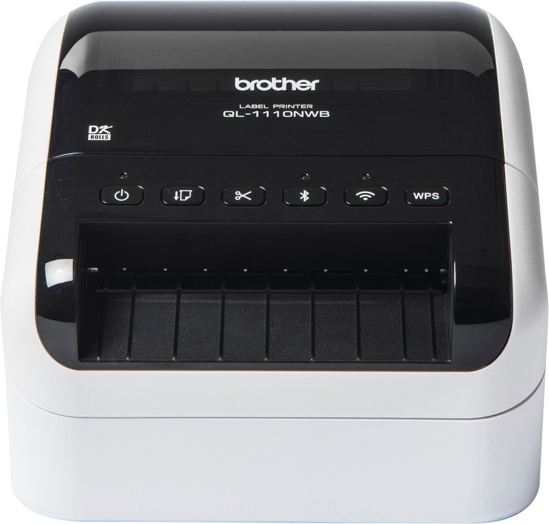 Brother QL-1110NWB – Etikettendrucker, Thermodirekt, für DK-Rollen bis 101,6 mm, USB, WLAN, 300 dpi
