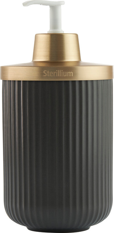 Sterillium Emma – Desinfektionsmittelspender, 500 ml, für 475/500 ml Flaschen, zum Aufstellen, Keramik, grau