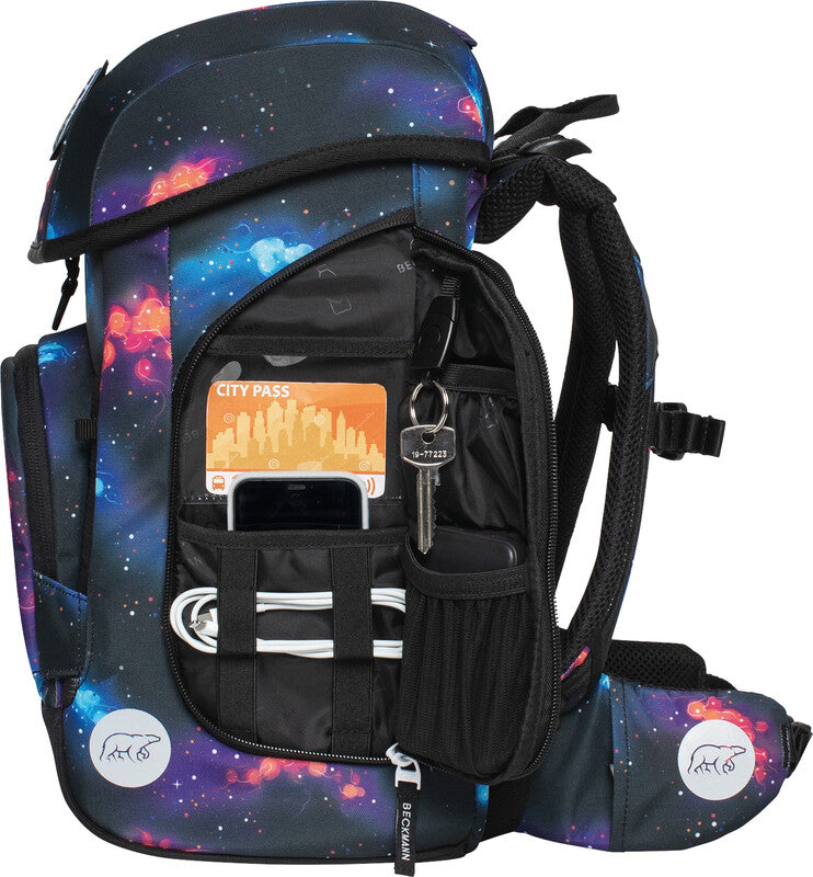 Beckmann Schulrucksack Plus Air – Ninja Elements – 20 l – 28,0×40,5×23,0 cm – recycelte Materialien