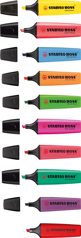 STABILO BOSS Original Textmarker Rosa – Keilspitze, 2–5 mm, nachfüllbar