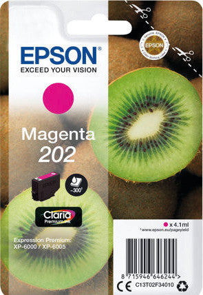 Epson Tintenpatrone C13T02F34010, Magenta, 4,1 ml