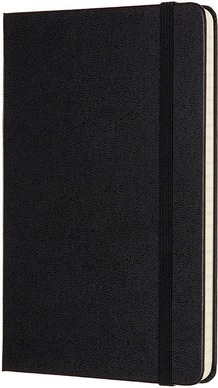 Moleskine Notizbuch, 115 × 180 mm, liniert, Leimbindung, Hardcover, 208 Seiten, 70 g/m² – schwarz