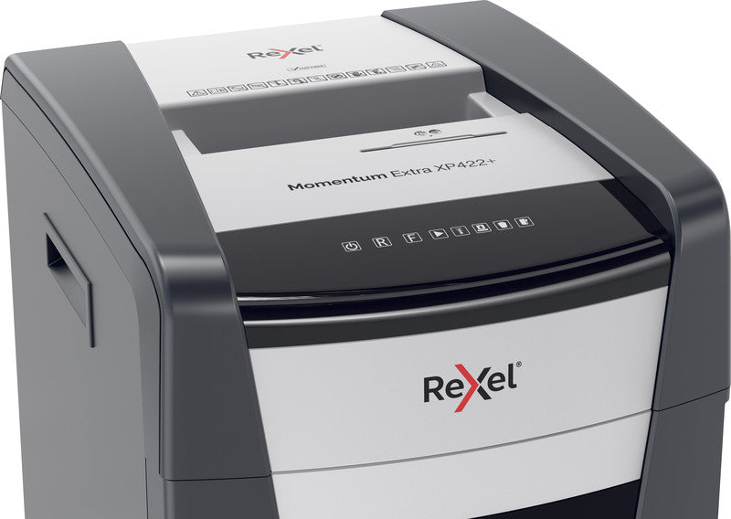Rexel Momentum XP422+ – Aktenvernichter, DIN P-4, Partikelschnitt 4 × 35 mm, 22 Blatt, 85 l, A4