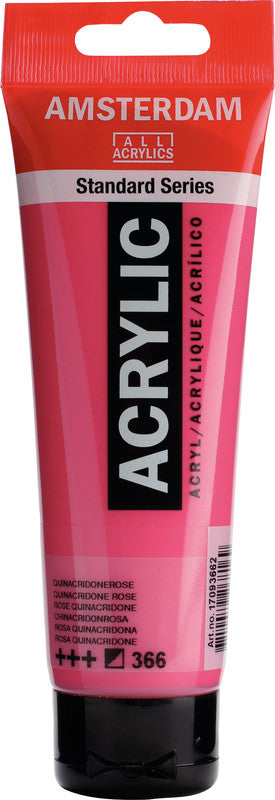 Royal Talens Amsterdam – Acrylic Standard – Acrylfarbe – Chinacridonrosa, 120 ml