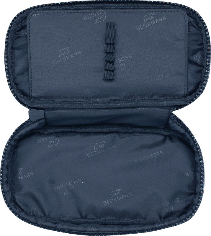 Beckmann Sport Jr. Etui Schlamperetui, leer – Blau – Kunststoff – 22,0 × 11,0 × 5,0 cm
