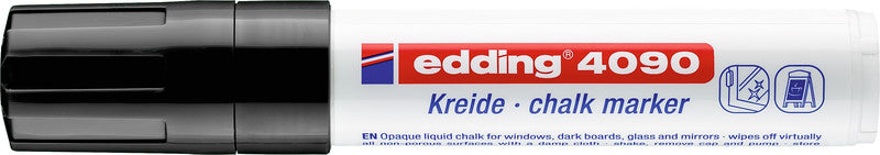 Edding Kreidemarker 4090 – Keilspitze, 4–15 mm – Schwarz