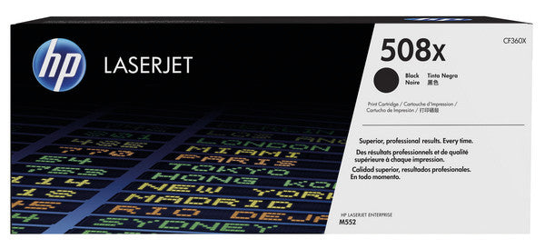 HP Toner 508X – schwarz, 12500 Seiten