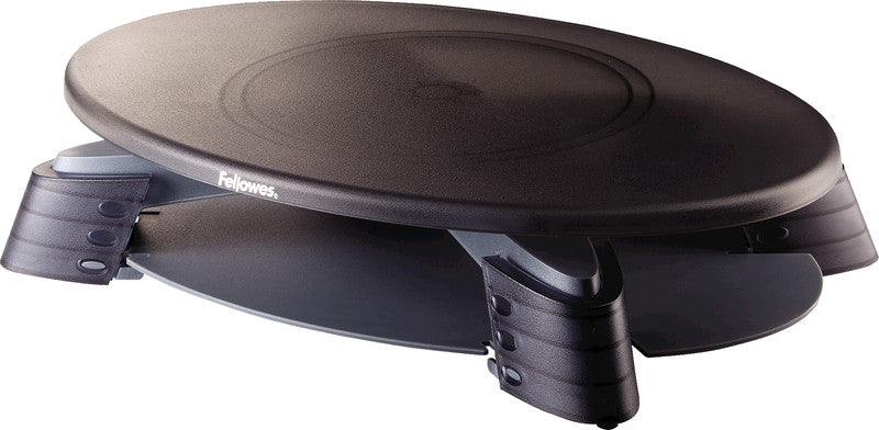 Fellowes Monitorhalterung, Standfuss, höhenverstellbar, drehbar, 14 kg, schwarz