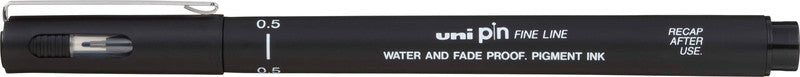 Uni-Ball Pin Fineliner – schwarz – wasserfest