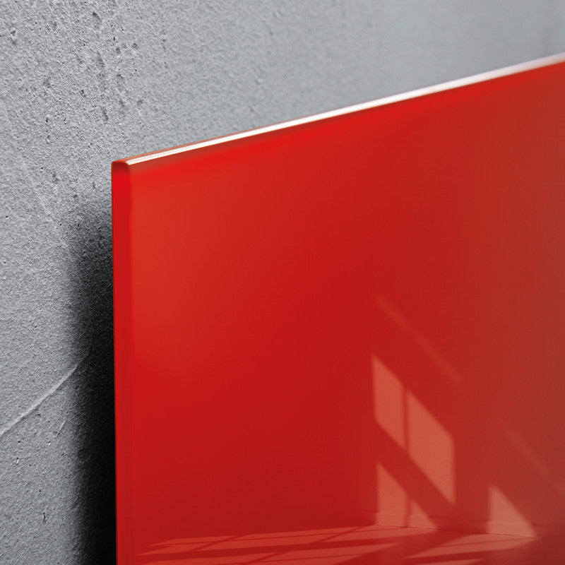 Sigel Whiteboard – 100 × 65 cm, Glas, magnetisch, Wandmontage, inkl. Magnete, Montagesatz