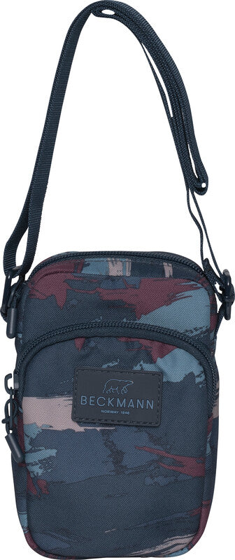 Beckmann Umhängetasche – Motiv Blue Brush, 11 × 17 × 5 cm, Polyester (PES)
